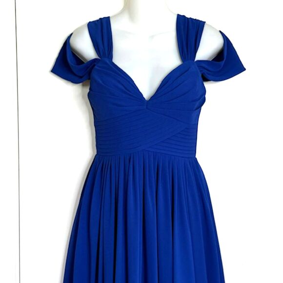 LULUS "COME AWAY WITH ME" ROYAL BLUE DRESS SIZE SMALL BRIDESMAID WEDDING NWOT - Picture 4 of 14